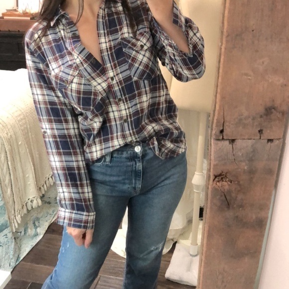 Taylor & Sage plaid shirt size medium cotton - Picture 1 of 10